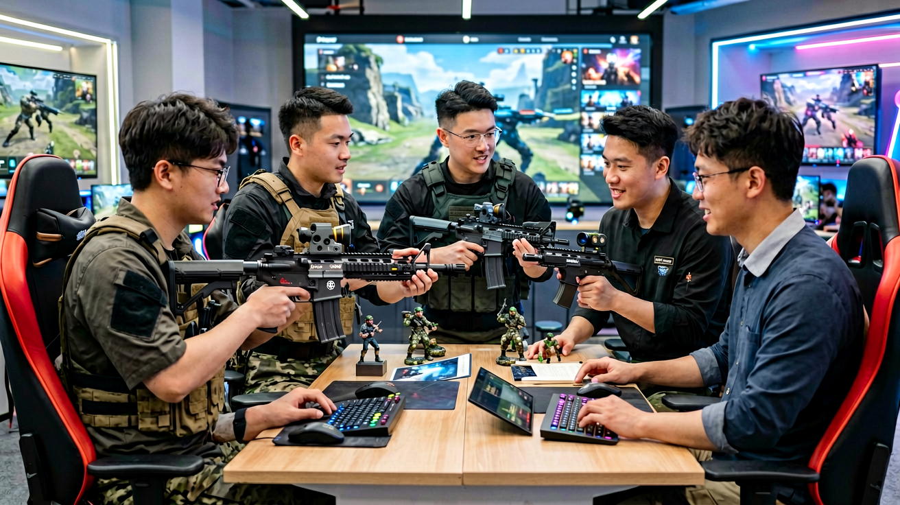 战术射击类电竞游戏竞技画面